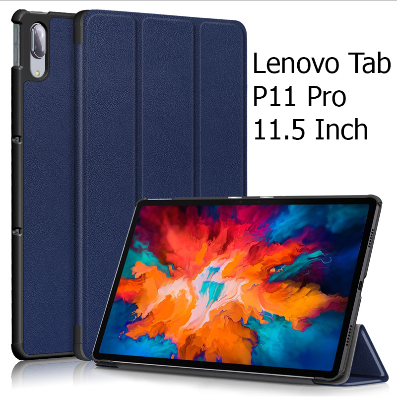 Bao Da Cover Cho Máy Tính Bảng Lenovo Tab P11 Pro 11.5 Inch TB-J706F / Pad pro 11.5 TR-J716 Hỗ Trợ Smart Cover