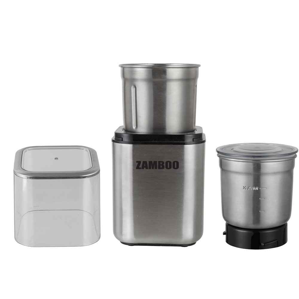 Máy xay 2 trong 1, xay khô và xay ướt Zamboo ZB-200GRC - Hàng Chính Hãng