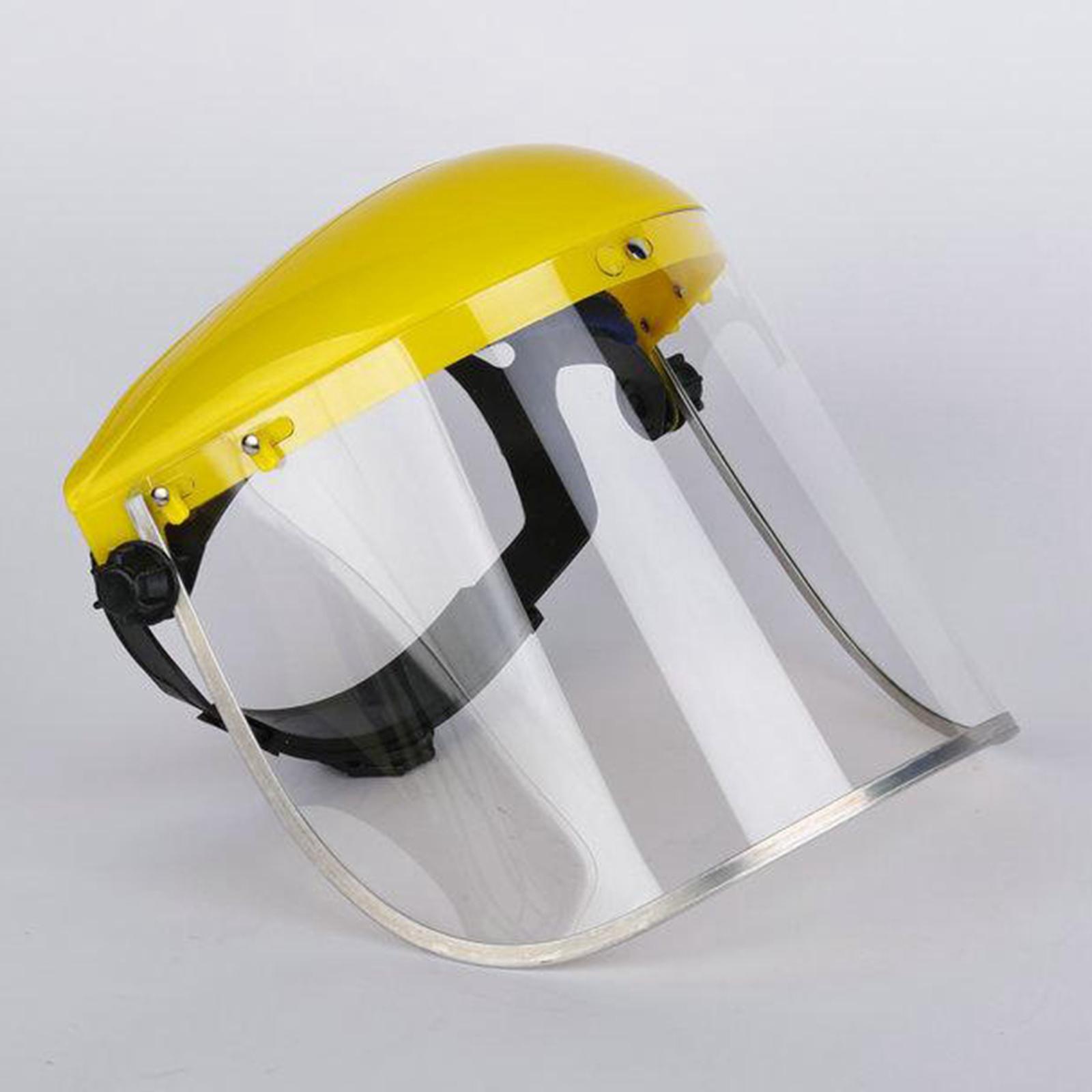 Anti Fog Full Face Shield Head-mounted Safety Anti-splash Clear Glasses Visor Safety Work Welding Grinding Helmet Cover