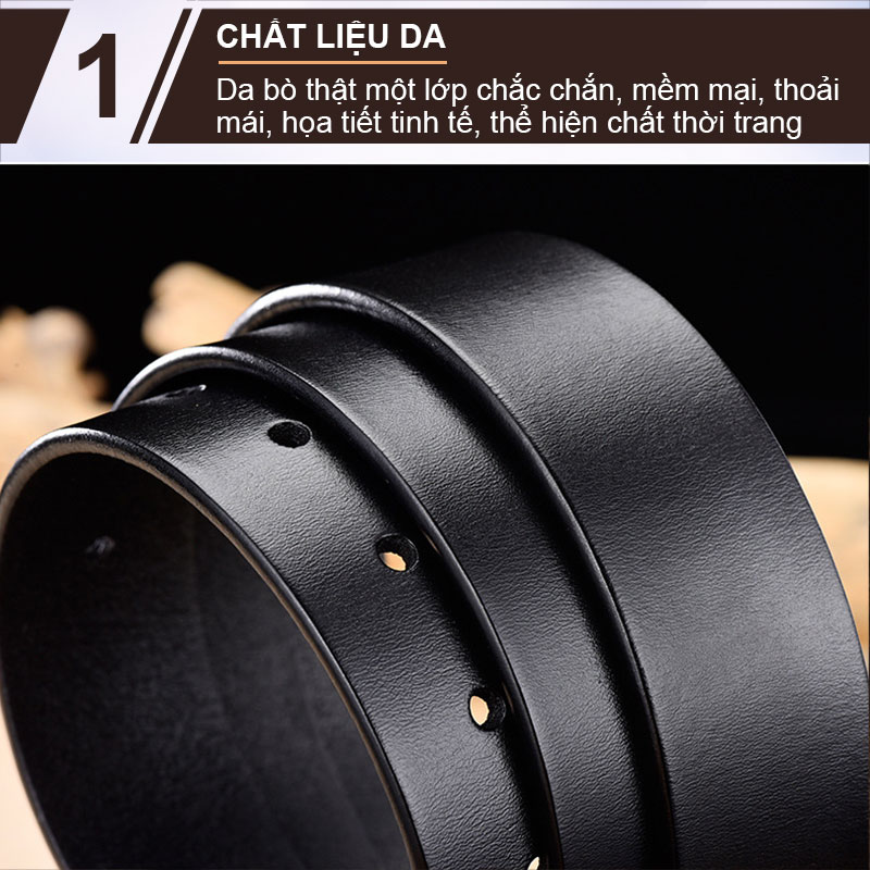 Dây nịt nam, dây thắt lưng nam da bò NIKITA - DL0910