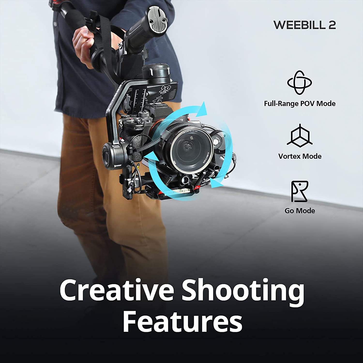 Zhiyun Weebill 2 - Gimbal Chống Rung Cho Combo Máy Ảnh, DSLR Cỡ Lớn Cho Làm Phim Chuyên Nghiệp - Hàng Chính Hãng