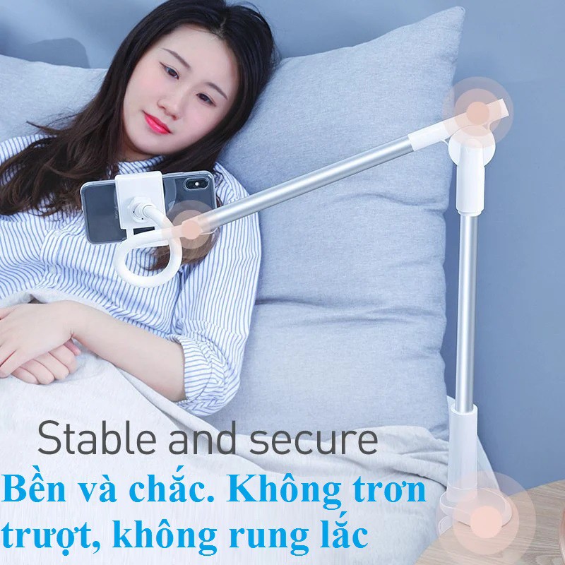 Kẹp Điện Thoại giá đỡ điện thoại đuôi khỉ kẹp bàn cao cấp Baseus Adjustment Lazy Holder _ Hàng chính hãng