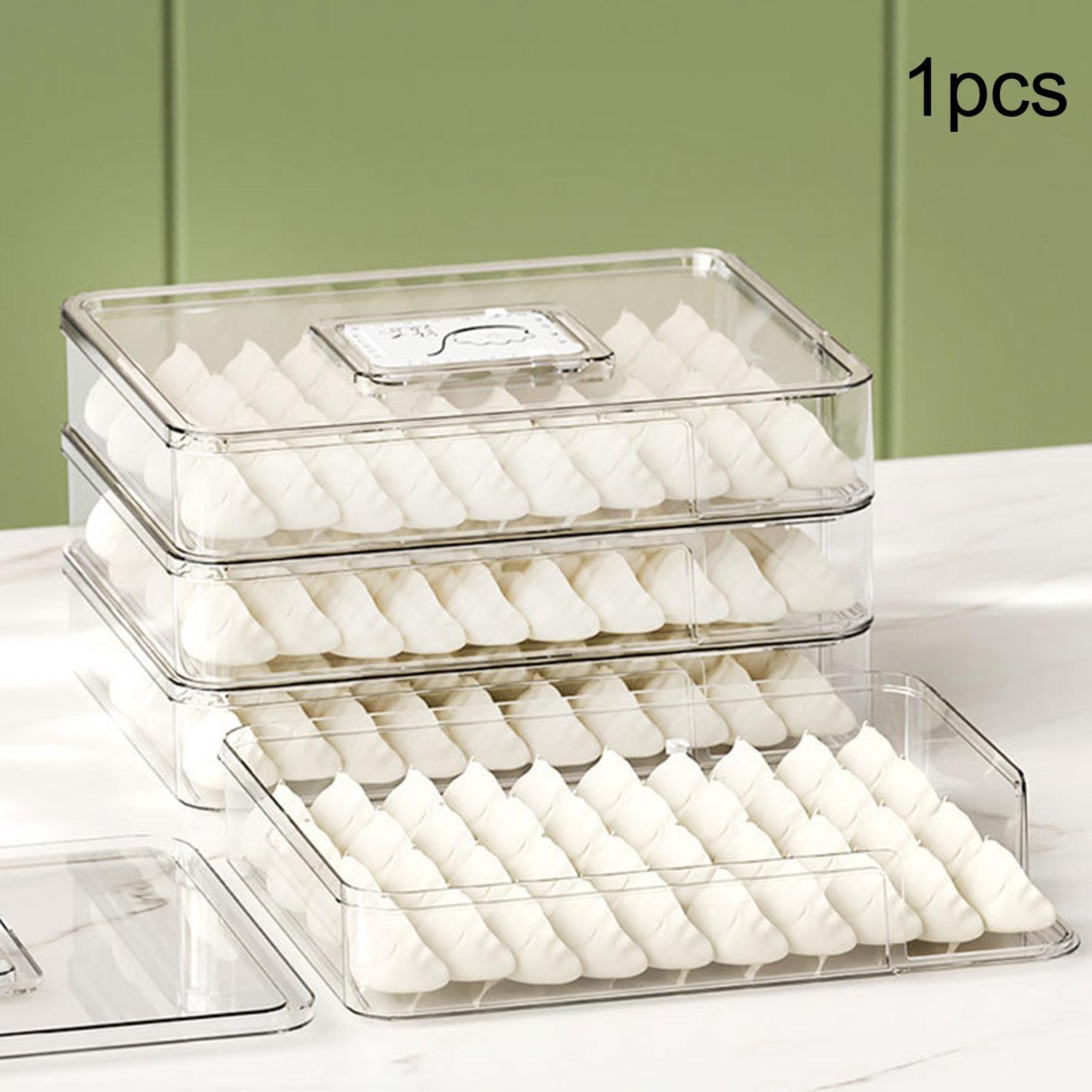 Dumplings Organizer Convenient Transparent Refrigerator Food Shelf Bins Box