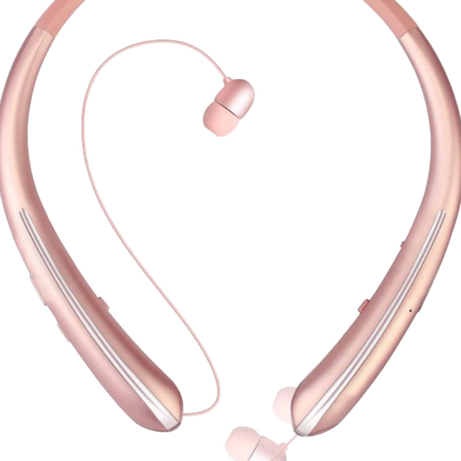 Wireless Bluetooth 5.0 Retractable Earphone Headset Sports Neckband