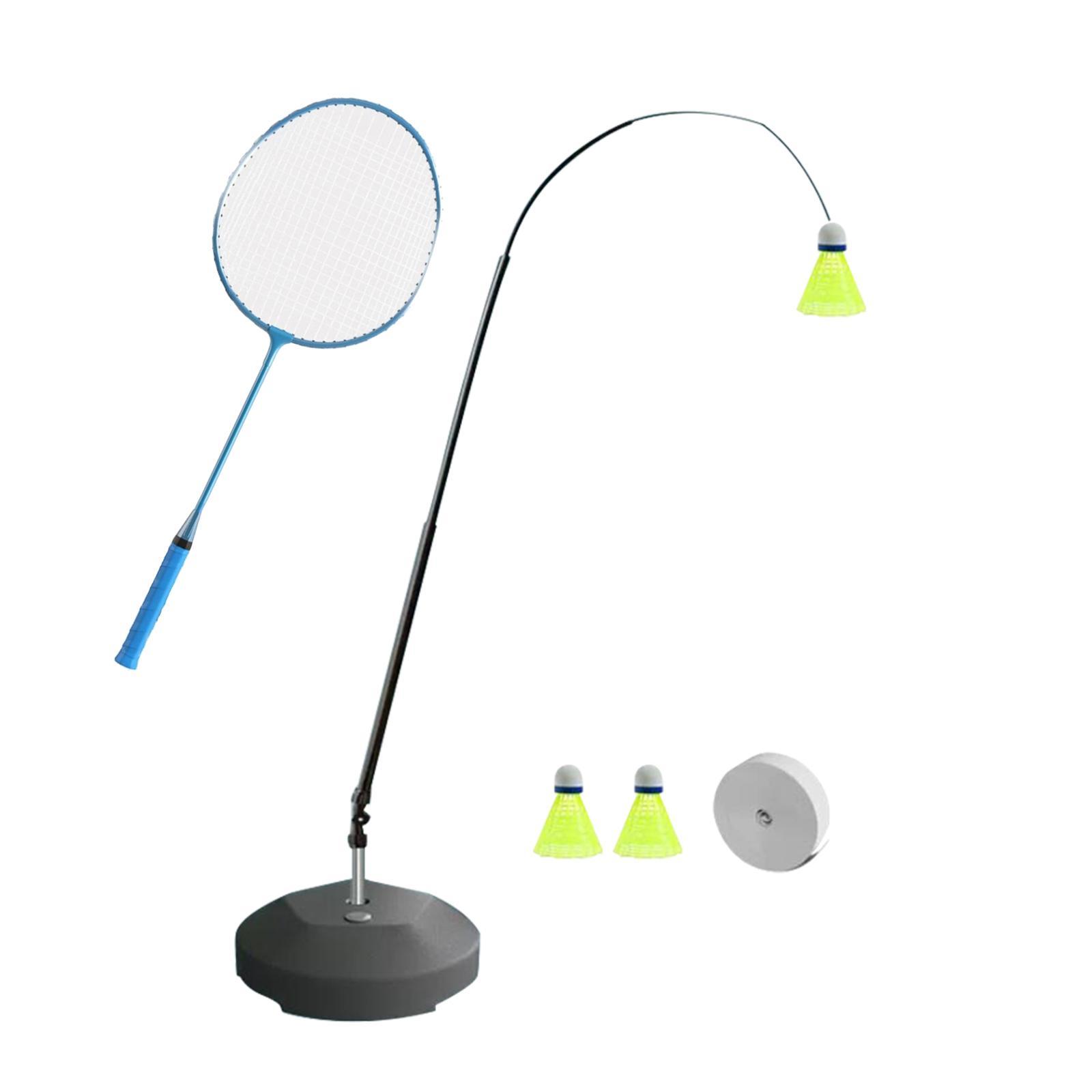 Portable Self Practice Trainer Aid Kids Adults Badminton Training Device