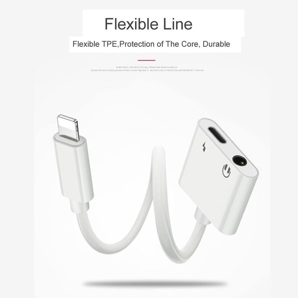 Bộ Chuyển Đổi Cáp Điện Thoại Thông Minh 2 Trong 1 Cho Điện Thoại IOS 7