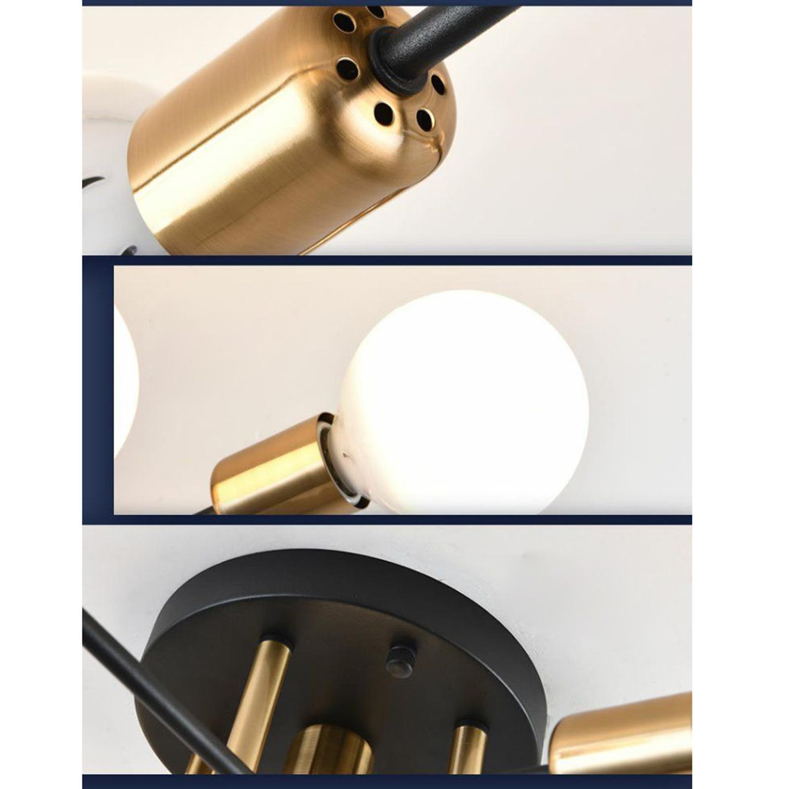 Sputnik Chandelier Modern Pendant Lighting Ceiling Light Fixture for Living Room, Kitchen, Bedroom, Dining Room