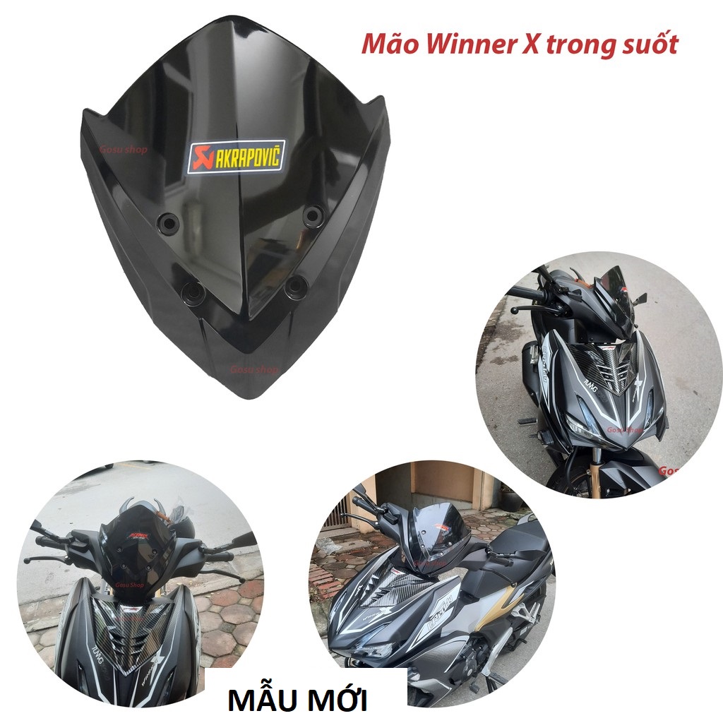 Mão ốp đầu Winner X chắn gió mẫu mới loại dày đẹp siêu chắc chắn hàng cao câp , đồ chơi xe máy