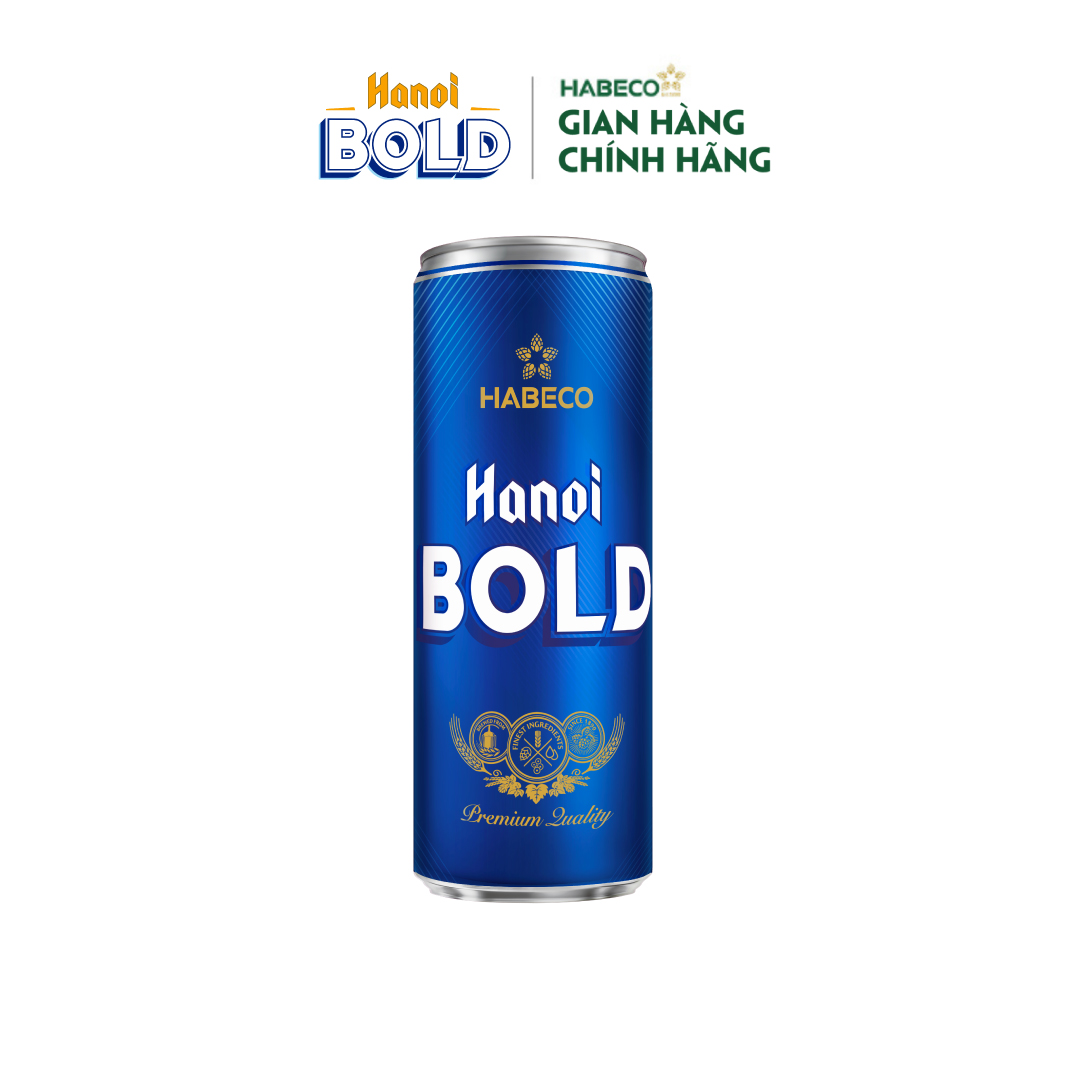 Bia Hanoi BOLD - Thùng 24 lon 330ml