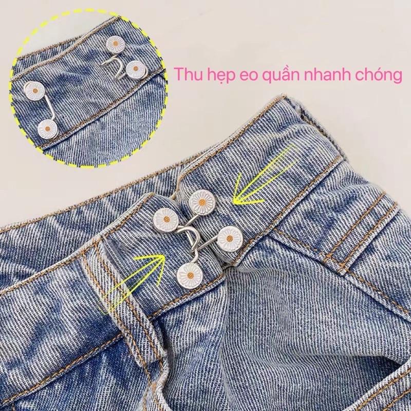 Nút Gài Điều Chỉnh Lưng Quần Rộng - Móc Thu Hẹp Eo Quần Bò Quần Jeans Nam Nữ - Chốt Cài Quần Rộng Eo - Maxshop Doc
