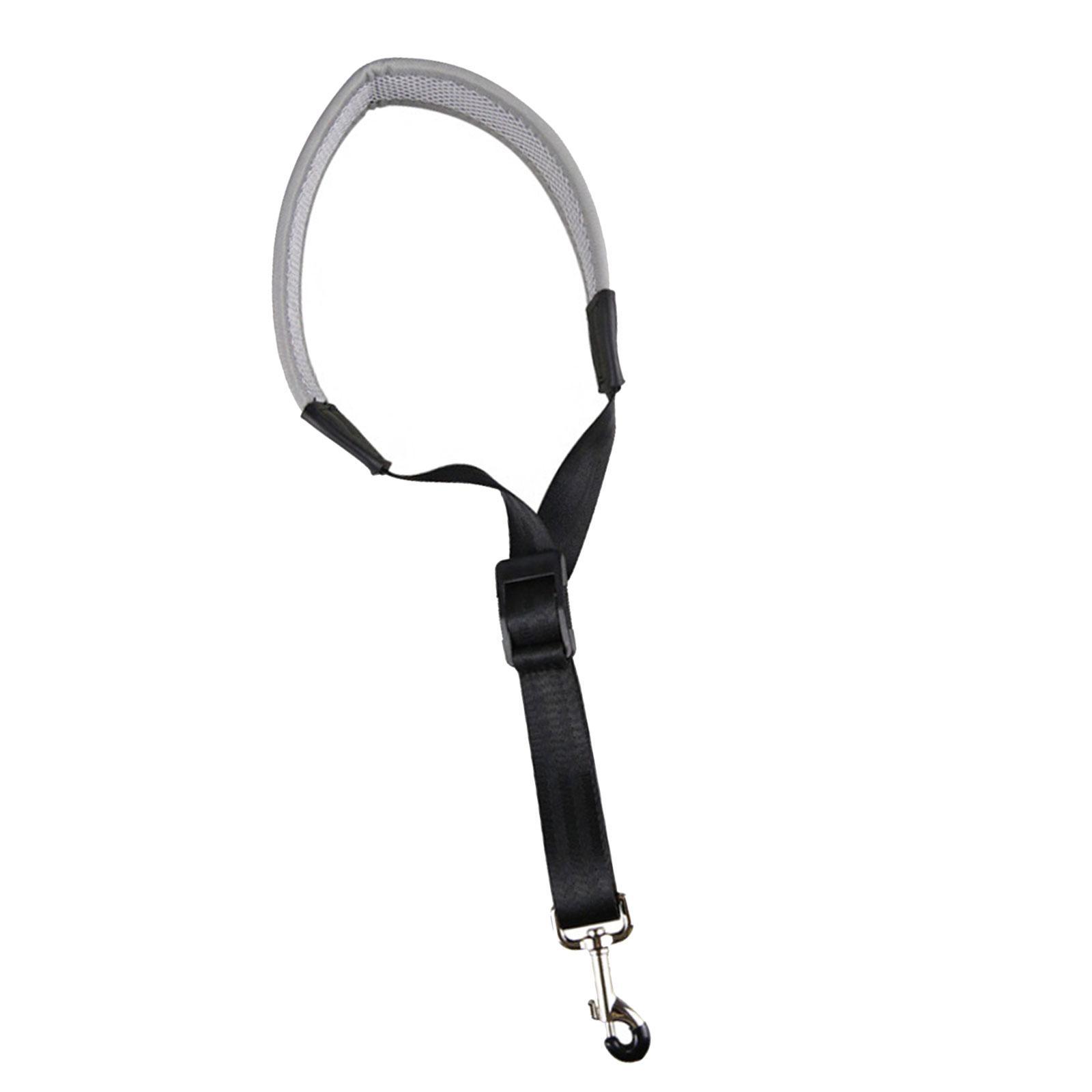 Saxophone Strap Sax Neck Strap Breathable Adjustable Neckband Soft Neck Pad Easily Disassemble with Buckle Universal Wind Instrument Strap