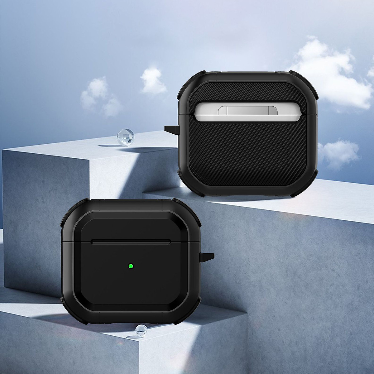 Ốp Bảo Vệ Chống Sốc Armor TPU PC Cho Airpods 1,2 Airpods 3 Airpods Pro Airpods Pro 2 Kèm Móc Treo- Hàng Chính Hãng – Airpods 3 – Màu đen Ốp Bảo Vệ Chống Sốc Armor TPU PC Cho Airpods 1,2 Airpods 3 Airpods Pro Airpods Pro 2 Kèm Móc Treo- Hàng Chính Hãng – Airpods 3 – Màu đen