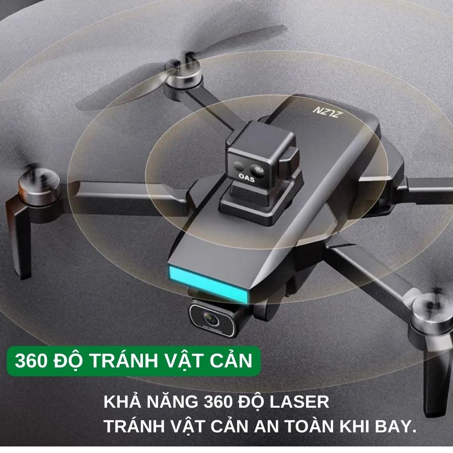Flycam ZLL SG107 MAX - Thiết bị bay trang bị động cơ không chổi than kết hợp cảm biến tránh vật cản, bay đến 20 phút - Hàng nhập khẩu