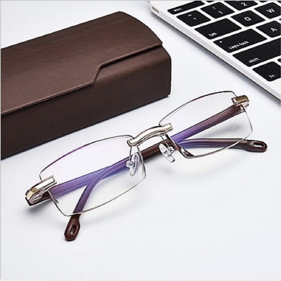 Kính lão thị trung niên Nam nữ sẵn độ +1.00 đến +4.00 mắt cực sáng và trong chống uv kvn88cp3