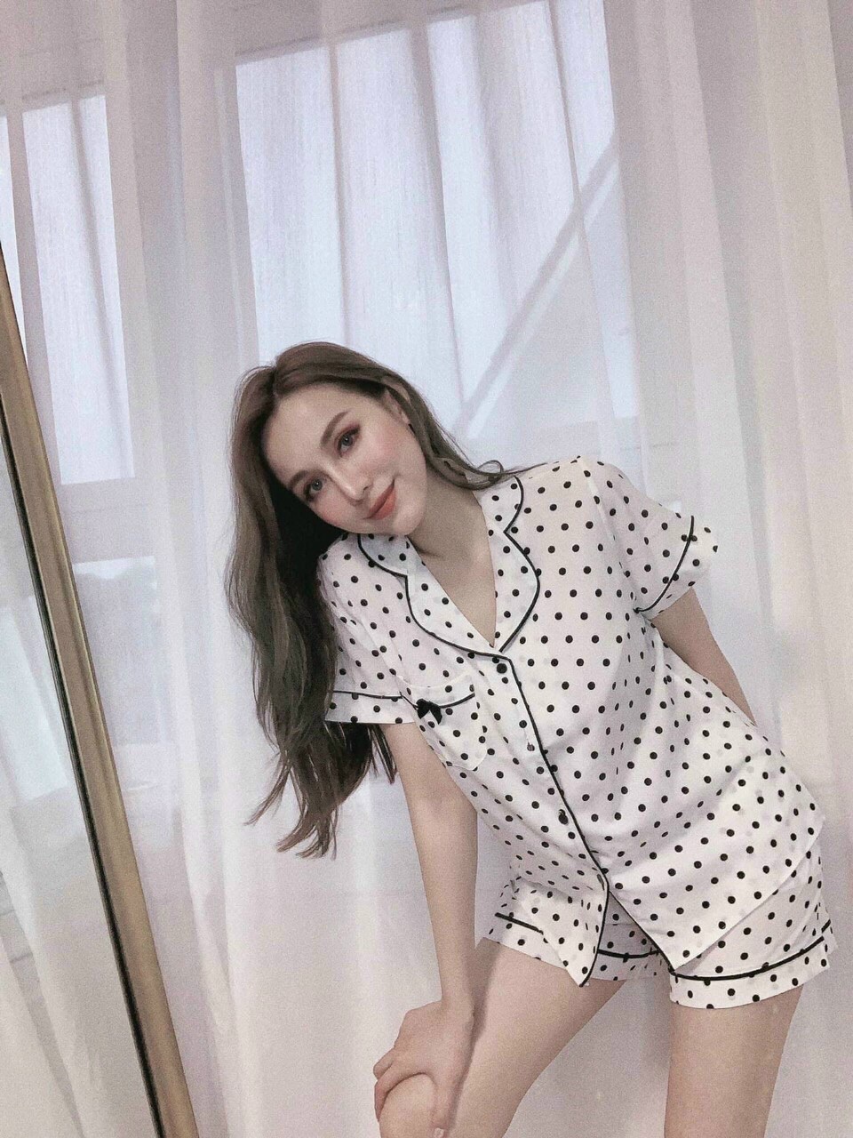 Set bộ lụa gấm mềm mịn nữ tính