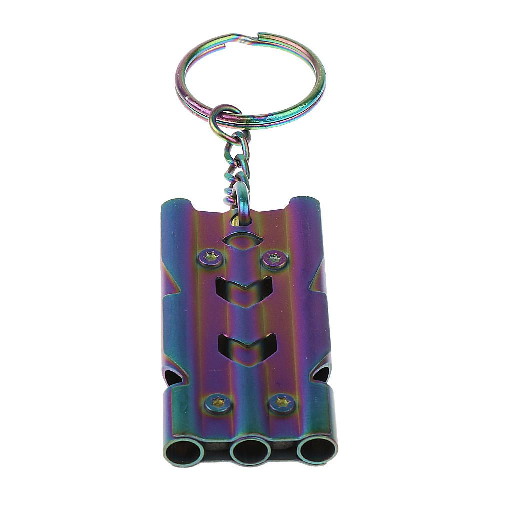 Outdoor High Decibel Survival Safety Emergency Triple Tube Whistle
