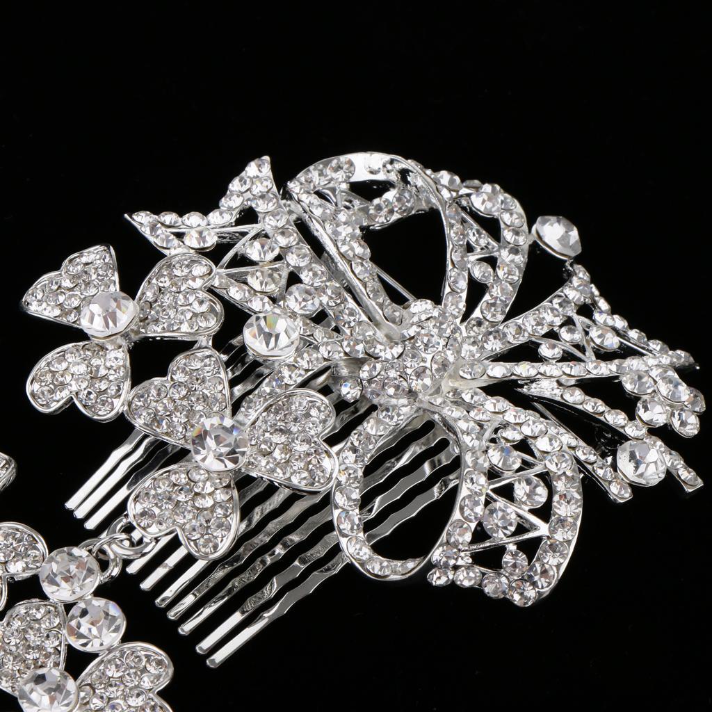 Bridal Wedding Crystal Rhinestone Hair Comb Headpiece Jewelry