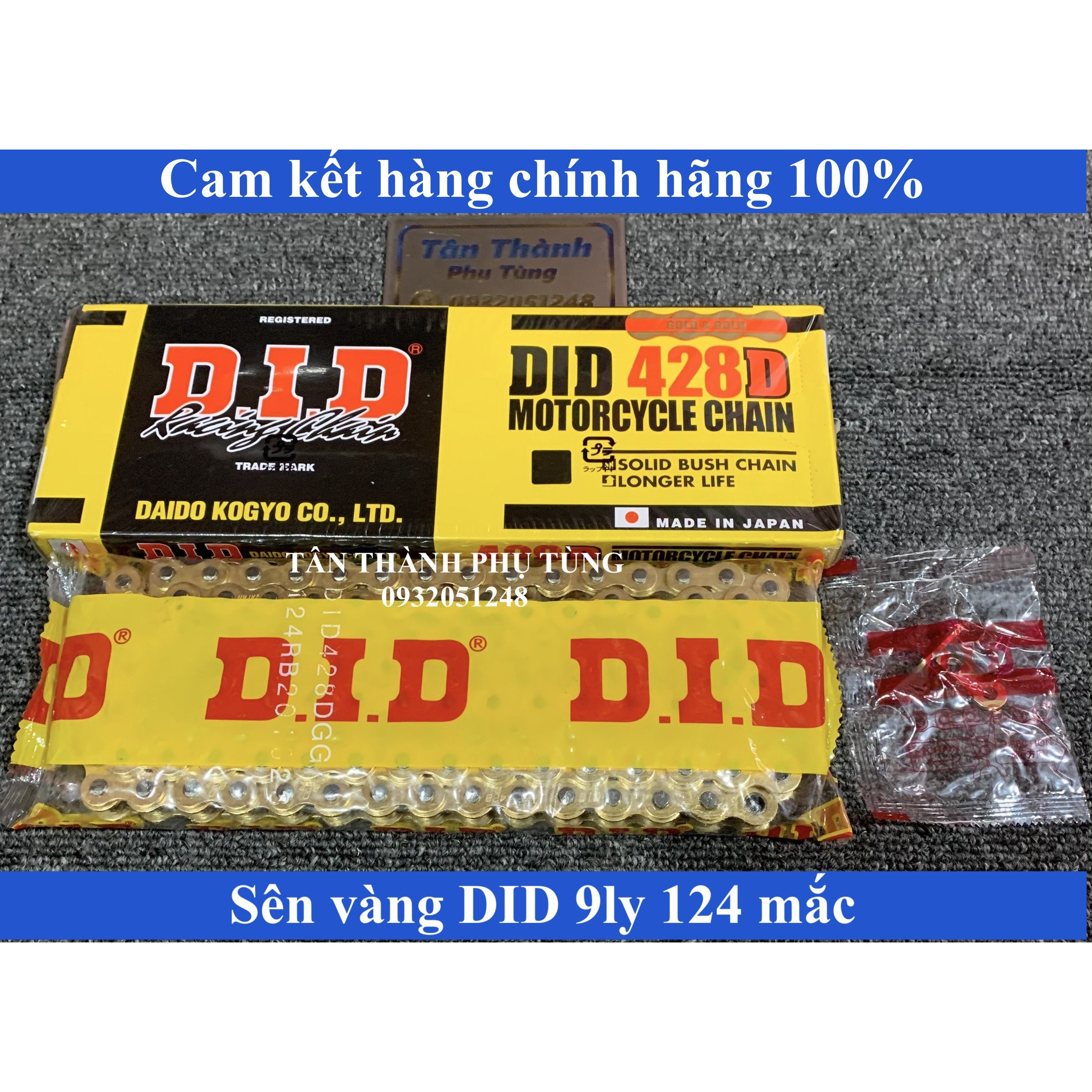 Sên vàng 9ly 124L dành cho các loại xe