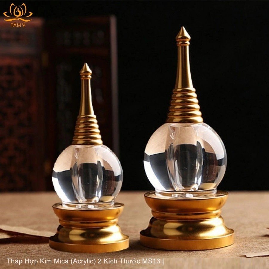 Tháp Xá Lợi Bằng Hợp Kim Mica 2 Kích Thước MS13