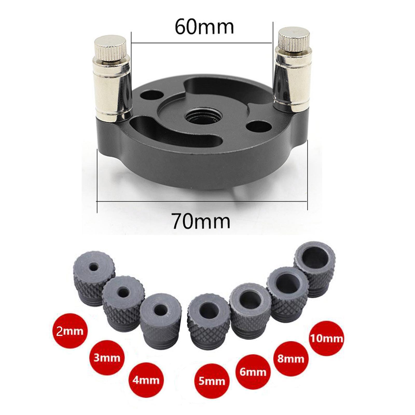 2pcs 2-10mm Self-Centering Doweling Jig Set Vertical Hole Puncher Locator