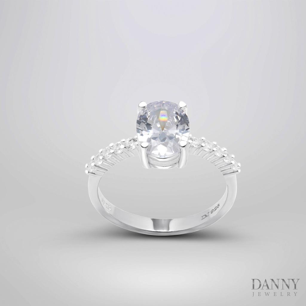 Nhẫn Nữ Danny Jewelry Bạc 925 Đính Đá CZ Xi Rhodium NY143