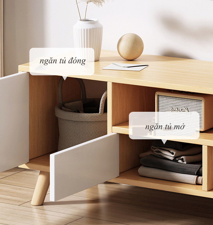 Kệ tivi nhỏ gọn thiết kế tiện lợi