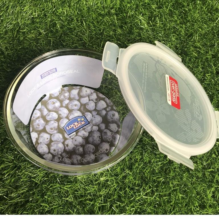 HỘP THỦY TINH CHỊU NHIỆT ovenglass Lock&Lock 950ml CÓ NẮP KHÓA KÍN SỬ DỤNG ĐƯỢC TRONG LÒ VI SÓNG(tặng 1 ly thủy tinh