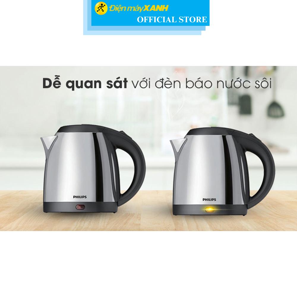 Bình đun siêu tốc Philips 1.2 lít HD9303 - Hàng Chính Hãng