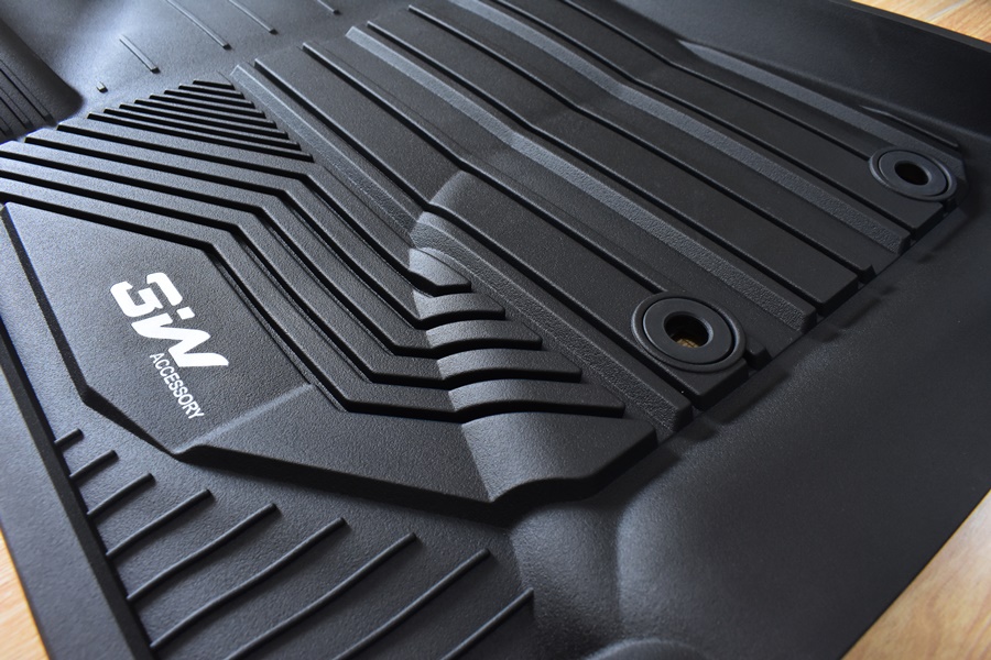 Thảm lót sàn xe ô tô LEXUS LX570 2007-2021 Nhãn hiệu Macsim 3W chất liệu nhựa TPE đúc khuôn cao cấp - màu đen