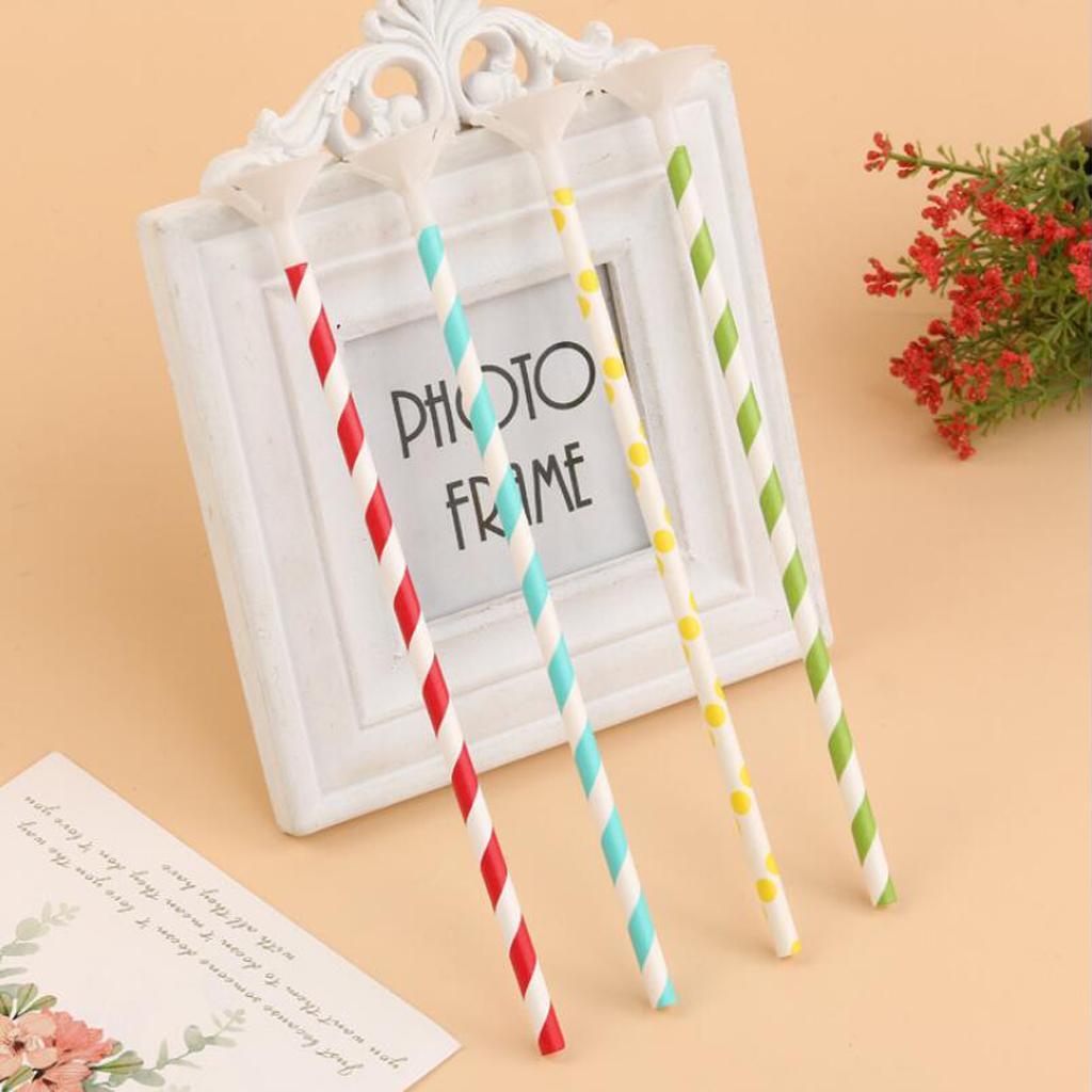 10 Pieces Colorful Balloon Sticks Holders with Cups for Wedding Party Decor