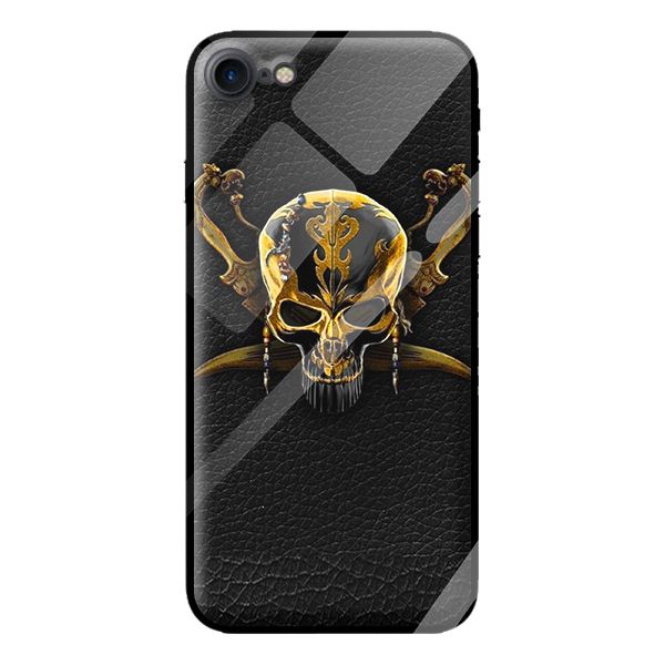 Ốp kính cường lực cho iPhone 8 nền da 1 - Hàng chính hãng