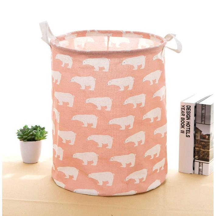 Túi đựng đồ lớn họa tiết xinh gấp gọn tiện dụng