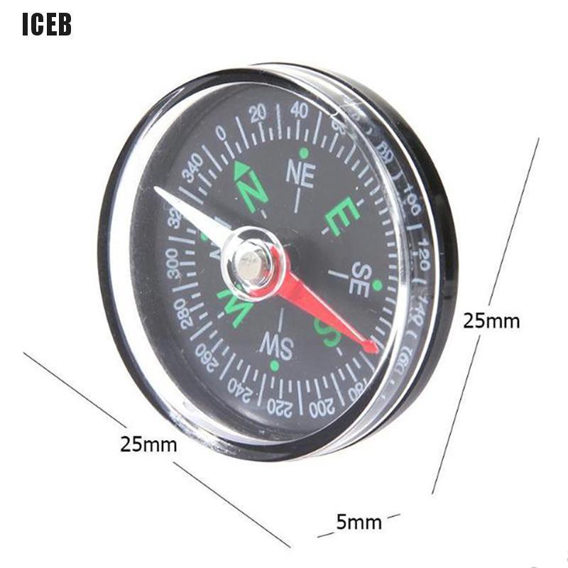 iceb 30mm Mini Compass Camping Hiking Outdoor Travel Navigation Wild Survival Tool