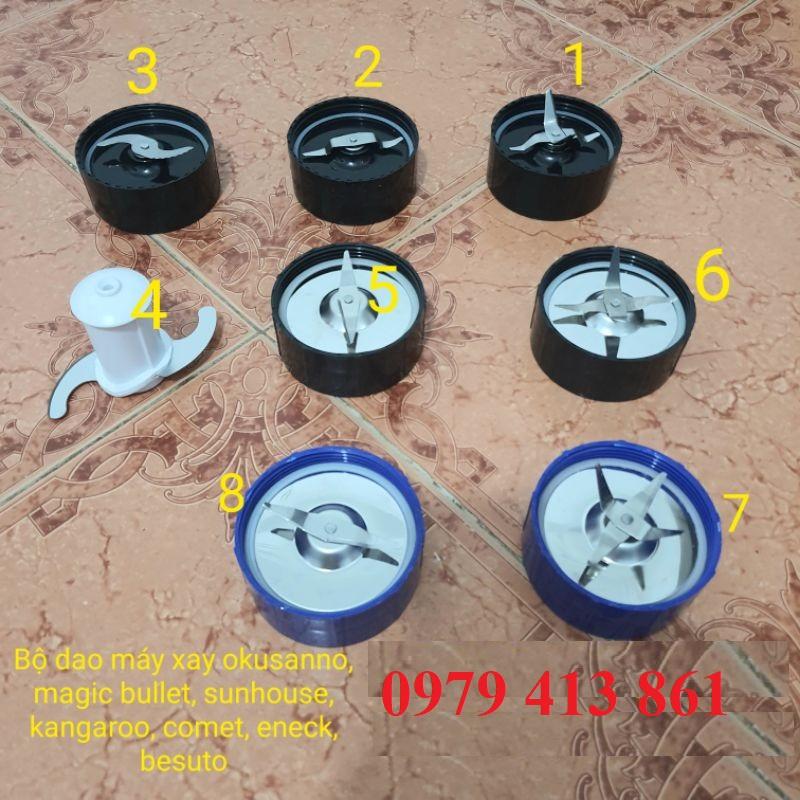 Bộ dao xay khô, xay thịt, xay sinh tố máy xay okusanno, eneck, kenwood, chiyoda, sunhouse -phukienmayxaygiadunghn1