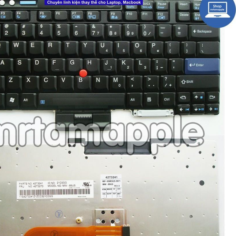 (KEYBOARD) BÀN PHÍM LAPTOP DÀNH CHO LENOVO T60 (RENEW) dùng cho ThinkPad T60 T61 Z60T Z61 T400 R60 R61 W500 R400 R500 T500 W700
