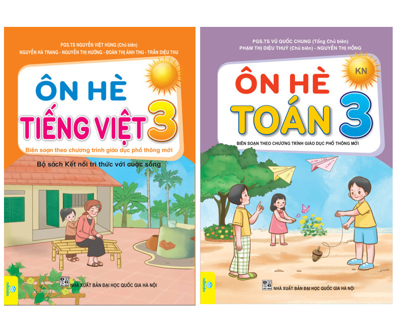 Sách - Bộ 2 cuốn Ôn Hè Toán + Tiếng Việt Lớp 3 Kết Nối - ndbooks