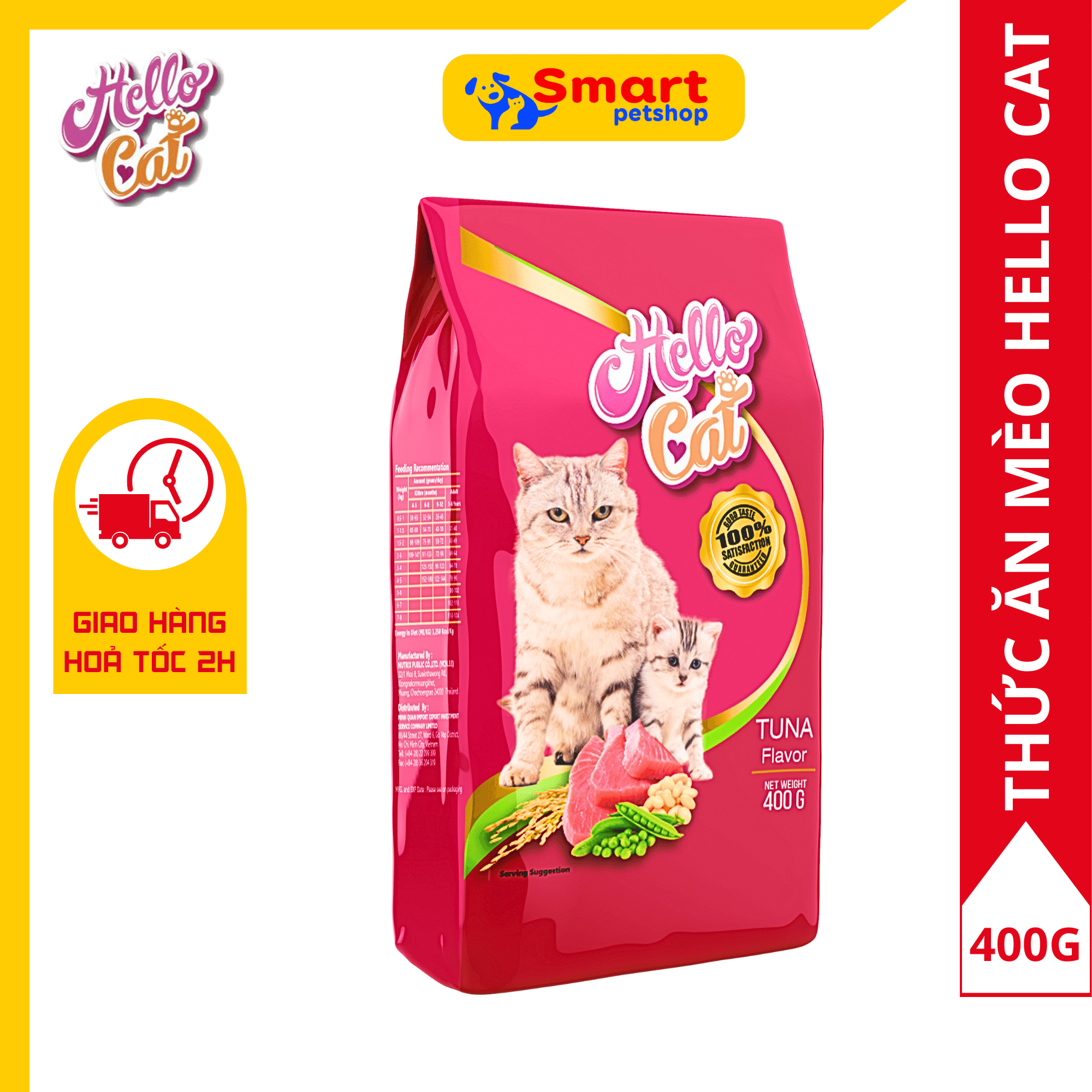 Thức Ăn Cho Mèo Vị Cá Ngừ - Hello Cat Tuna