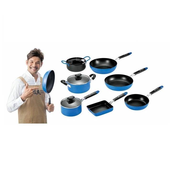 Nồi chống dính cao cấp 5 lớp đáy từ Show-A, hợp kim nhôm cao cấp phủ 3 lớp chống dính PFLUON bền bỉ - nội địa Nhật Bản