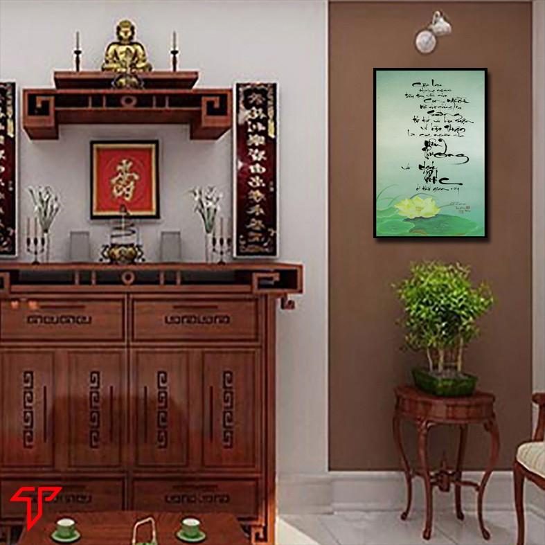 Tranh Thư Pháp Treo tường, tranh thiền châm ngôn sống