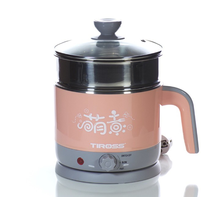 Ca Nấu Đa Năng Tiross TS1366 (1.2L) - Hồng - Hàng chính hãng