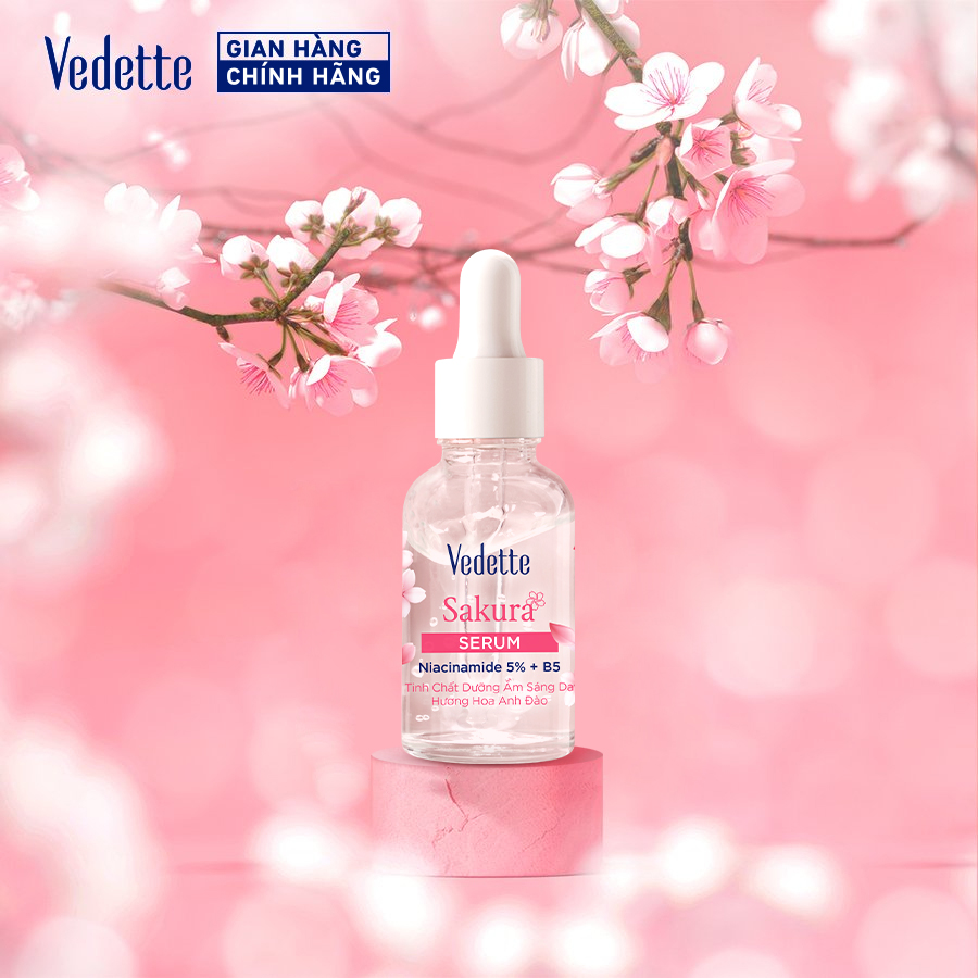 Hàng mới - Tinh chất Dưỡng ẩm Sáng Da Vedette Hương Hoa anh đào 50ml