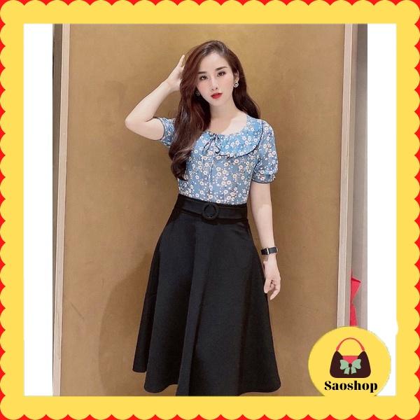 Những mẫu CHÂN VÁY xòe màu ĐEN mặc mix áo gì đẹp nhất 