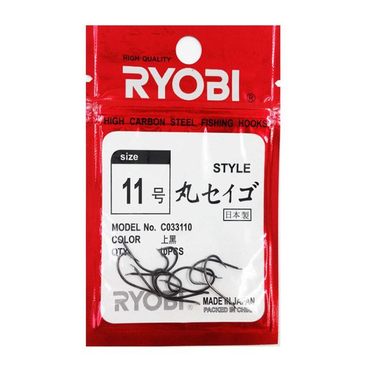 Lưỡi Câu Cá Carbon Ryobi Dùng Câu Đơn, Câu Lăng Xê, Câu Cá Mương