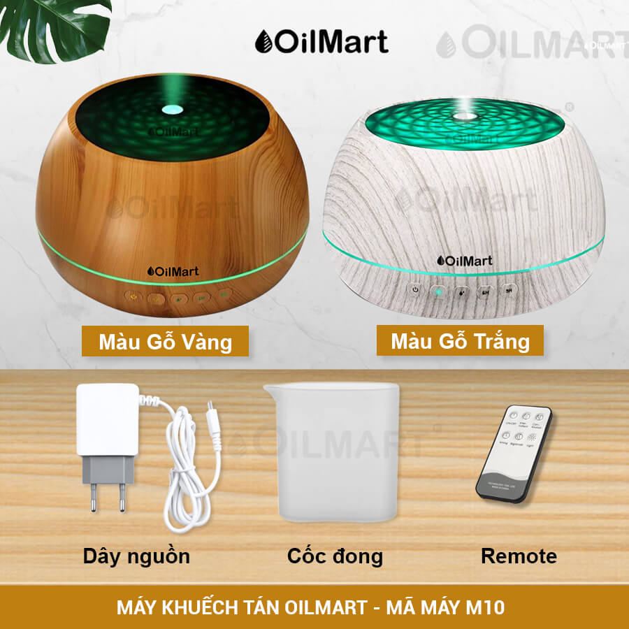 Máy Khuếch Tán Tinh Dầu Oilmart Loa Âm Nhạc - 14W 1000ml (Tích Hợp Bluetooth)