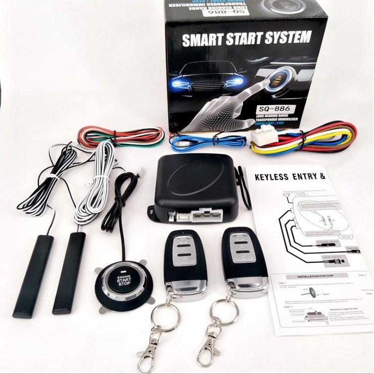 Chìa khóa Smartkey cho ô tô xe hơi từ xa Start/Stop Engine 12v Smart886