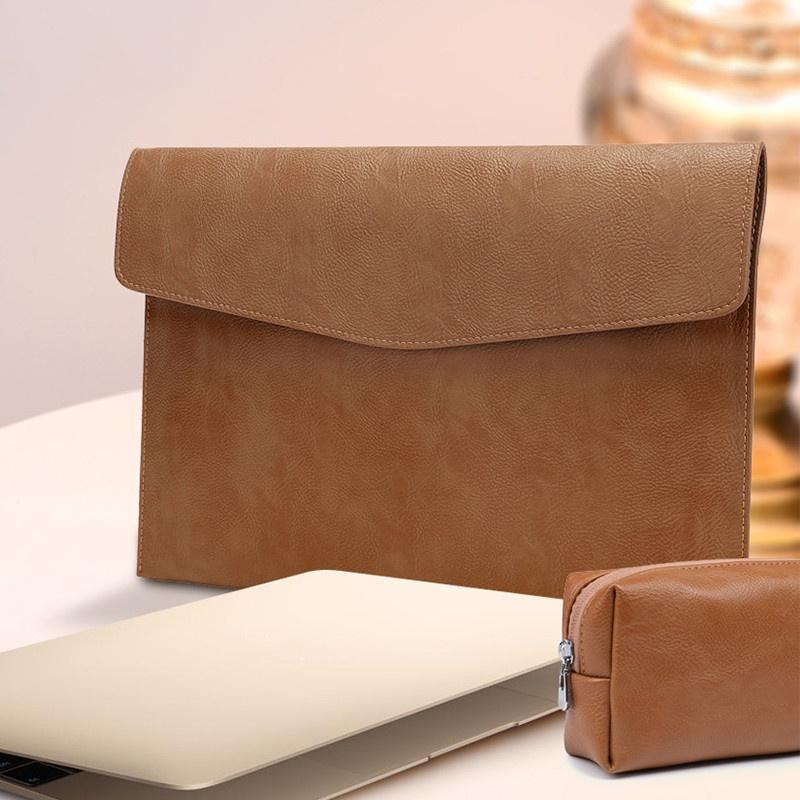 Túi Da PU Đựng Laptop 13-14 inch Cho MacBook Air M1 13.3 A1932 A2337/Pro 13.3/Pro 14 2021 MacBook Pro 14 2021 A2442