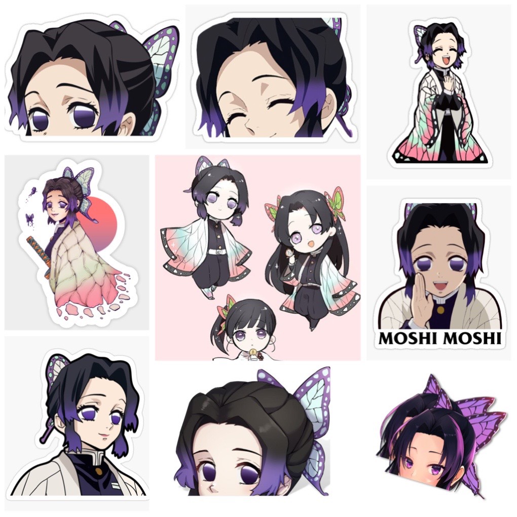 Sticker Kochou Shinobu-Kimetsu no Yaiba Set 30