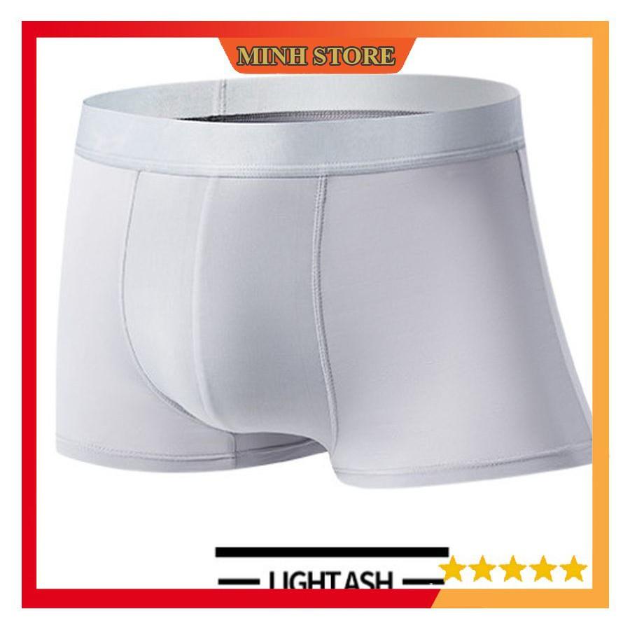 COMBO 3 Quần lót nam BOXER, quần sịp nam đúc lụa băng tự nhiên 100% thoáng khí,co giãn cao cấp SL02 - Minhstore66