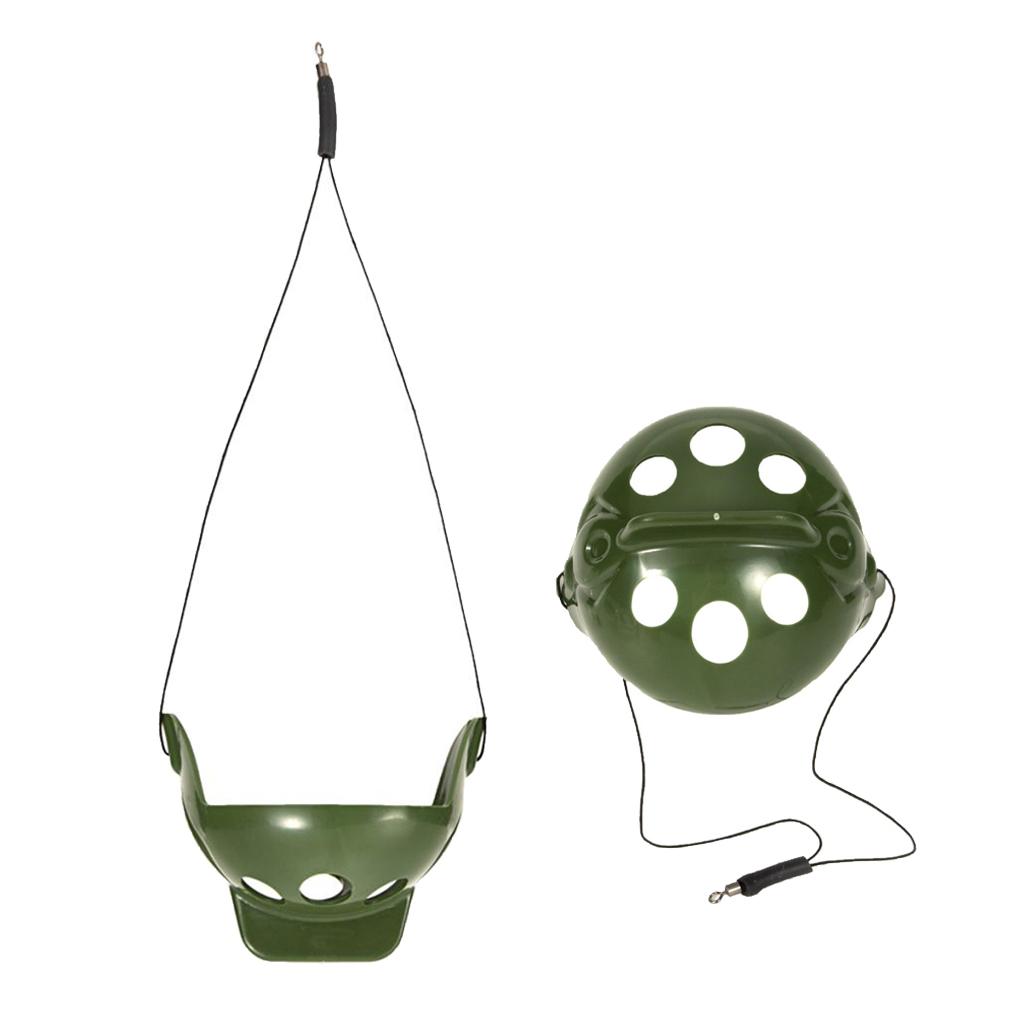 2 Pack Carp Fishing Feeder Bait Cage Fishing Trap Basket Feeder Holder