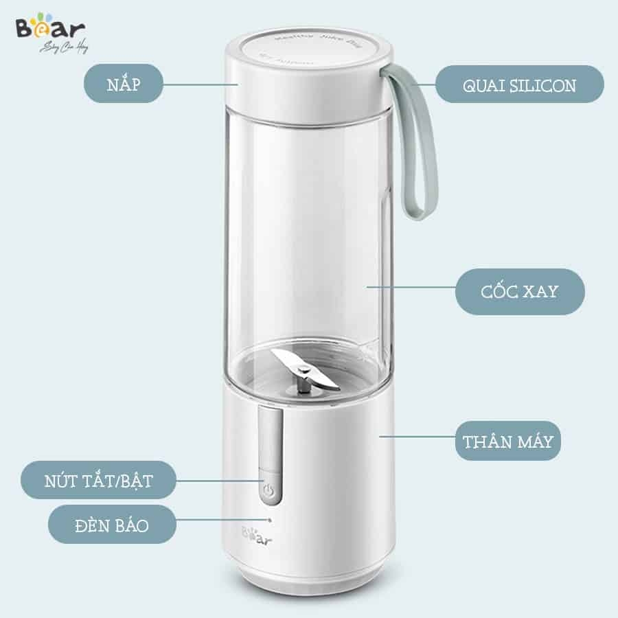 Máy Xay Sinh Tố  Đa Năng Bear B35V1 Cầm Tay - Hàng chính hãng